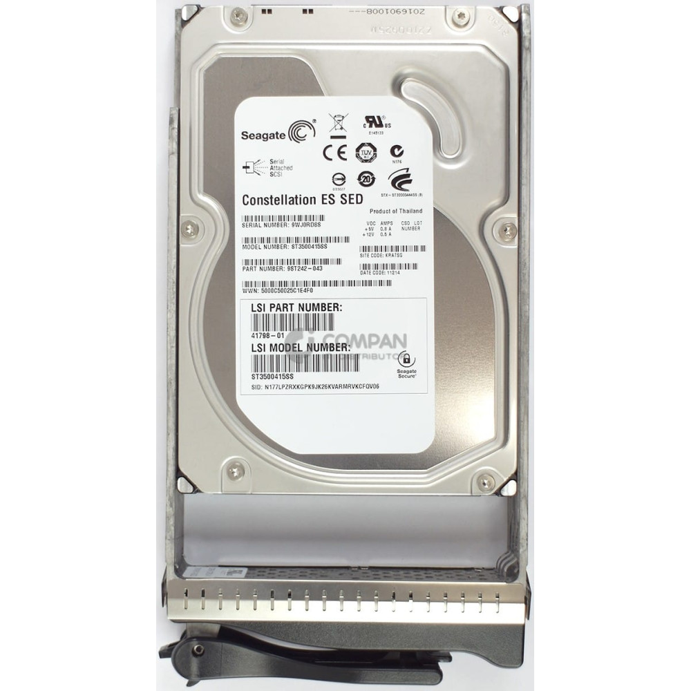 41798-01 LSI HDD 500GB 7.2K SAS 6G 3.5" LFF HOT-SWAP FOR 3650 SERIES